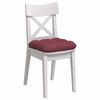 vidaXL Cojines para asiento 4 pcs Rojo vino 45 x 45 x 12 cm tela