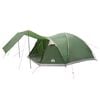 vidaXL Tienda Caba&ntilde;a 8 persona Verde Poli&eacute;ster y Acero
