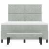 vidaXL Cama tipo Box Spring Gris claro 140 x 200 cm Terciopelo