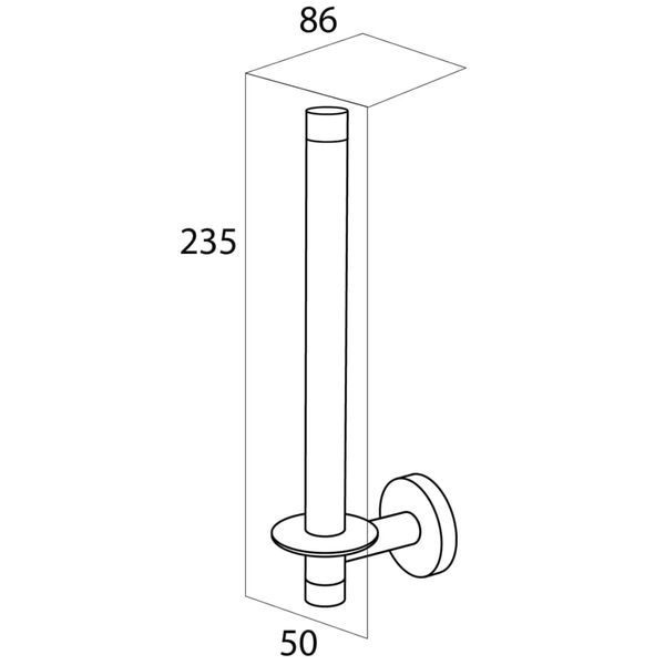 Tiger Portarrollo de papel higi&eacute;nico Boston cromado 305430346