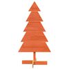 vidaXL Árbol Navidad de adorno madera maciza pino marrón cera 100 cm
