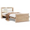 vidaXL Estructura de cama con cabecero madera maciza pino 90x190 cm