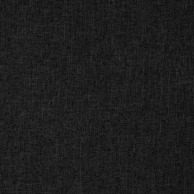 vidaXL Silla de suelo plegable de tela negra