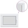 vidaXL Color interno de ventana de s&oacute;tano blanco RISOR 80 x 55 cm
