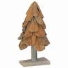 vidaXL &Aacute;rbol de Navidad Marr&oacute;n 61 cm Madera de teca maciza