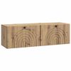 vidaXL Mueble para TV de pared Roble Artesanal 98 x 31 x 30 cm