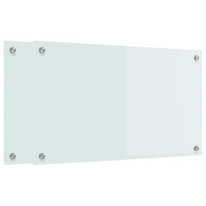 vidaXL Salpicadero de cocina 2 pcs 70 x 40 cm vidrio templado