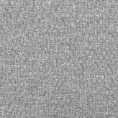 vidaXL Cama box spring con colchón tela gris claro 90x200 cm