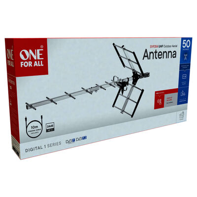 One For All Antena de TV de exterior metal 76x39x44 cm