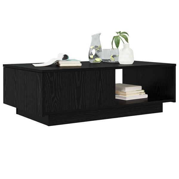 vidaXL Mesa de Caf&eacute; Roble Negro 95 x 55 x 31 cm Madera de ingenier&iacute;a