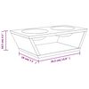 vidaXL Comederos altos para perros bamb&uacute; 35,5x18x10,5 cm