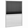 vidaXL Mosquitera plisada para ventanas aluminio 80x120cm con sombrilla