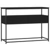 vidaXL Mesa consola madera de ingenier&iacute;a negra 100x40x75 cm