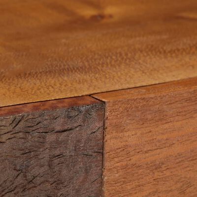 vidaXL Aparador de madera maciza reciclada marrón 110x30x75 cm