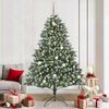 vidaXL &Aacute;rbol de Navidad artificial Verde 210 cm PVC, Pl&aacute;stico y Acero