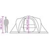 vidaXL Tienda de campaña familiar iglú 6 personas impermeable azul