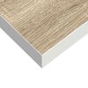 vidaXL Estante flotante pared 2 uds MDF roble y blanco 60x23,5x3,8 cm