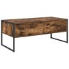 vidaXL Mesa de Caf&eacute; Roble Humo 100 x 46 x 40 cm Madera contrachapada