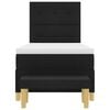 vidaXL Cama tipo Box Spring con colch&oacute;n Negro 90 x 200 cm tela
