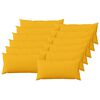 vidaXL Coj&iacute;n con almohada HEERLEN 12 uds. Amarillo Claro Tela