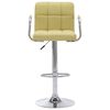 vidaXL Taburete de barra de cocina tela verde