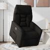 vidaXL Sill&oacute;n reclinable elevable tela negro