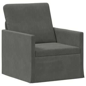 vidaXL Sof&aacute; individual Gris oscuro 70 x 81 x 82 cm Tela de Pana