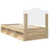 vidaXL Estructura de cama Sonoma 90 x 190 cm Madera de pino macizo