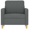 vidaXL Sill&oacute;n de tela gris oscuro 60 cm