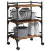 vidaXL Carro de Cocina Madera Vieja 50 x 35 x 75.5 cm