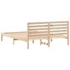 vidaXL Estructura de cama Marr&oacute;n 150 x 200 cm Madera de pino macizo