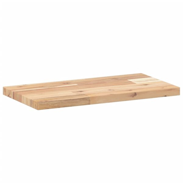 vidaXL Estantes flotantes 4 uds madera acacia sin tratar 60x20x2 cm