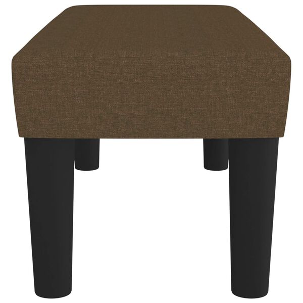 vidaXL Banco de tela marrón 70x30x30 cm