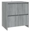 vidaXL Aparador de madera contrachapada gris Sonoma 70x41x75 cm
