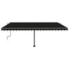 vidaXL Toldo de pie retr&aacute;ctil manual gris antracita 500x300 cm