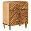 vidaXL Mesita de Noche Marr&oacute;n 50 x 33 x 60 cm Madera de mango maciza