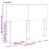 vidaXL Cabecero 120 cm Madera contrachapada