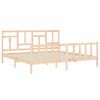 vidaXL Estructura de cama sin colch&oacute;n madera maciza de pino 200x200 cm