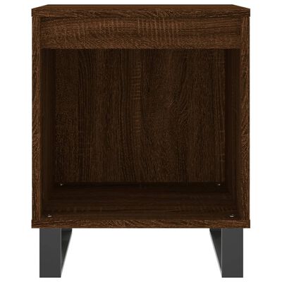 vidaXL Mesita de noche madera de ingeniería marrón roble 40x35x50 cm