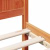 vidaXL Estructura de cama Marr&oacute;n 135 x 190 cm Madera maciza de Pino