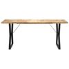 vidaXL Mesa de comedor de madera maciza de mango 180x90x76 cm
