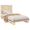vidaXL Estructura de cama con cabecero madera maciza pino 100x200 cm