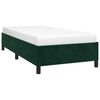 vidaXL Estructura cama sin colch&oacute;n terciopelo verde oscuro 100x200 cm