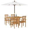 vidaXL Conjunto de Comedor de Jardín 5 pcs Marrón