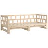 vidaXL Sof&aacute; cama extra&iacute;ble madera maciza de pino 2x(90x190) cm