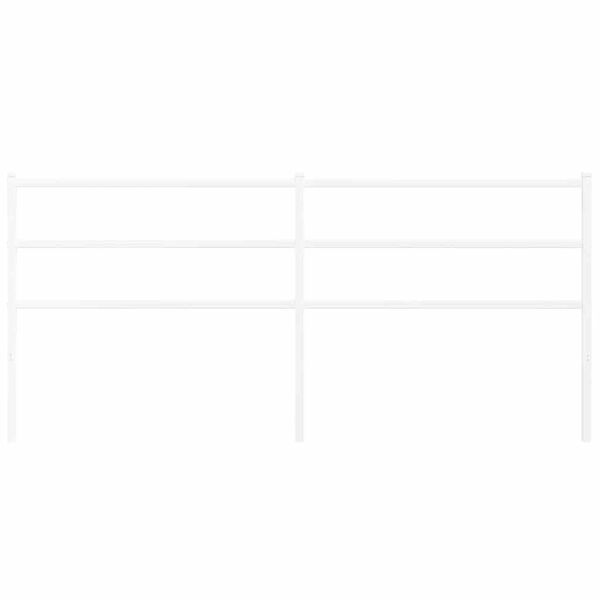 vidaXL Cabecero de repuesto de metal blanco 200 cm