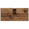 vidaXL Gabinete de Ba&ntilde;o con estante Madera Vieja 80 x 33 x 60 cm