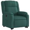 vidaXL Sill&oacute;n el&eacute;ctrico reclinable elevable de tela verde oscuro