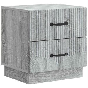 vidaXL Armario de Noche con caj&oacute;n Gris Sonoma 43 x 34,5 x 44,5 cm