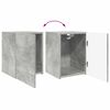 vidaXL Conjunto de mueble de TV 4 pcs Gris Concreto